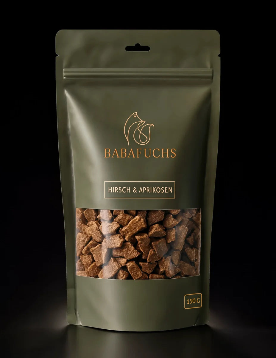 BabaFuchs Snack Hirsch & Aprikose Hundesnack für Hunde