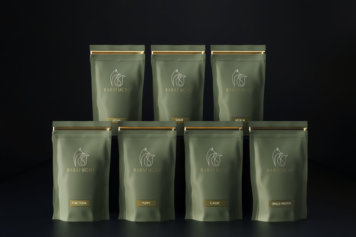 BabaFuchs Bio-Hundefutter Sortiment mit Trockenfutter, Nassfutter, Snacks und Boxen