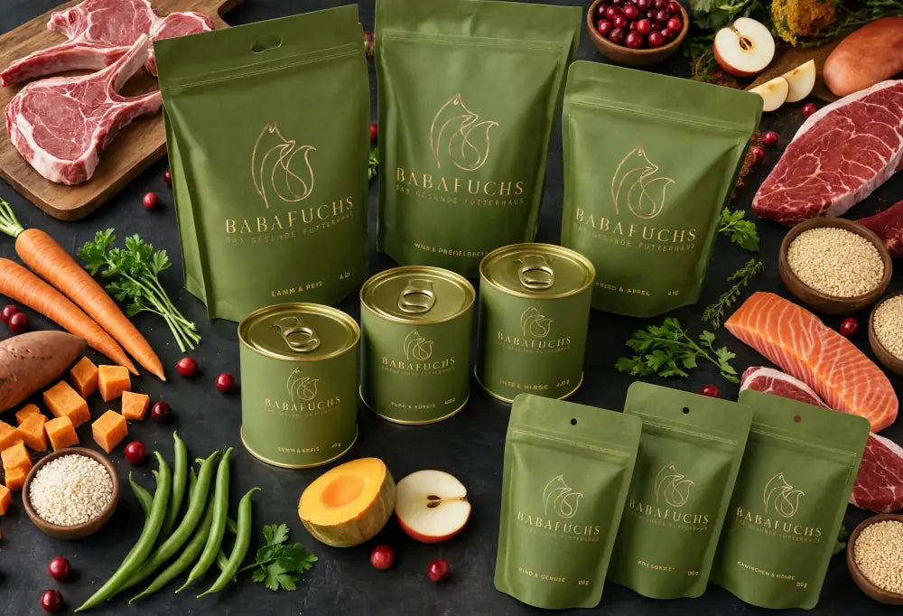 BabaFuchs Starter Box mit ausgewähltem Nassfutter und Hundesnacks