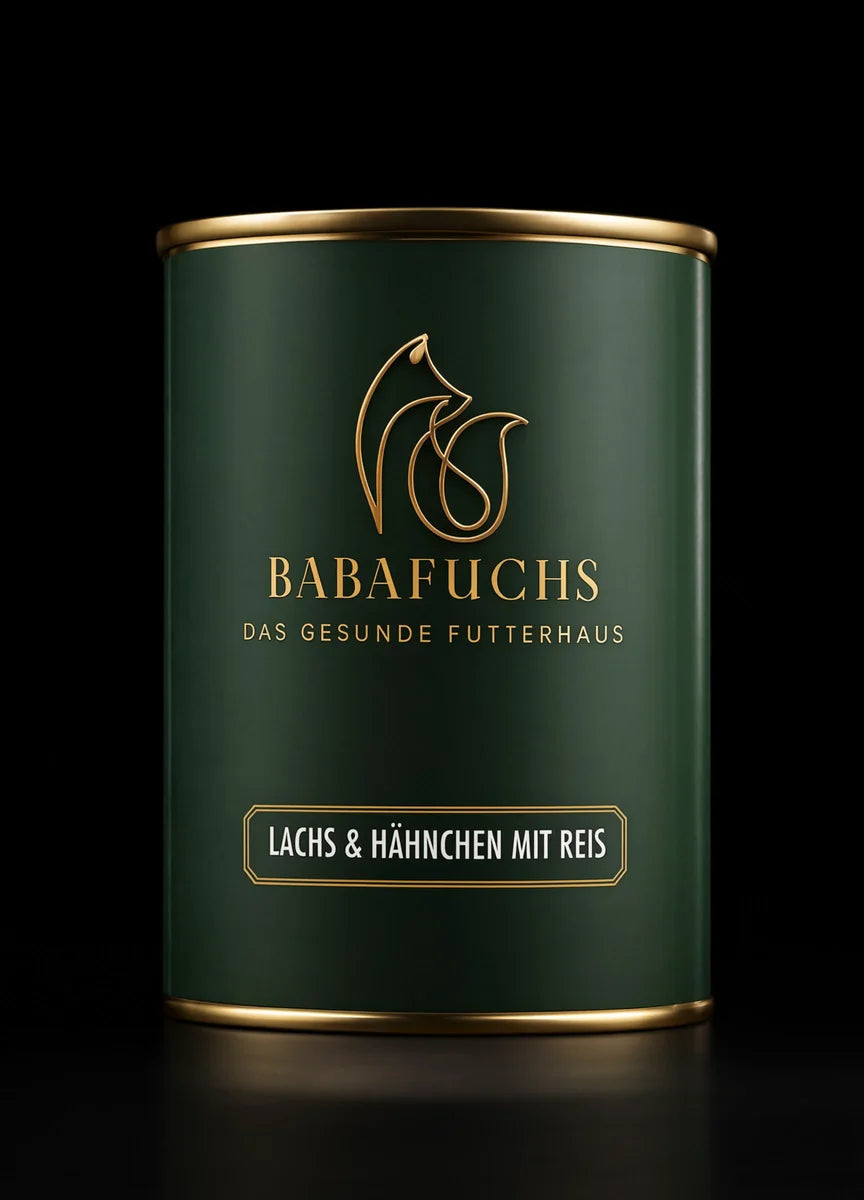 BabaFuchs Lachs & Huhn mit Reis & Kräutern Bio-Nassfutter für Hunde