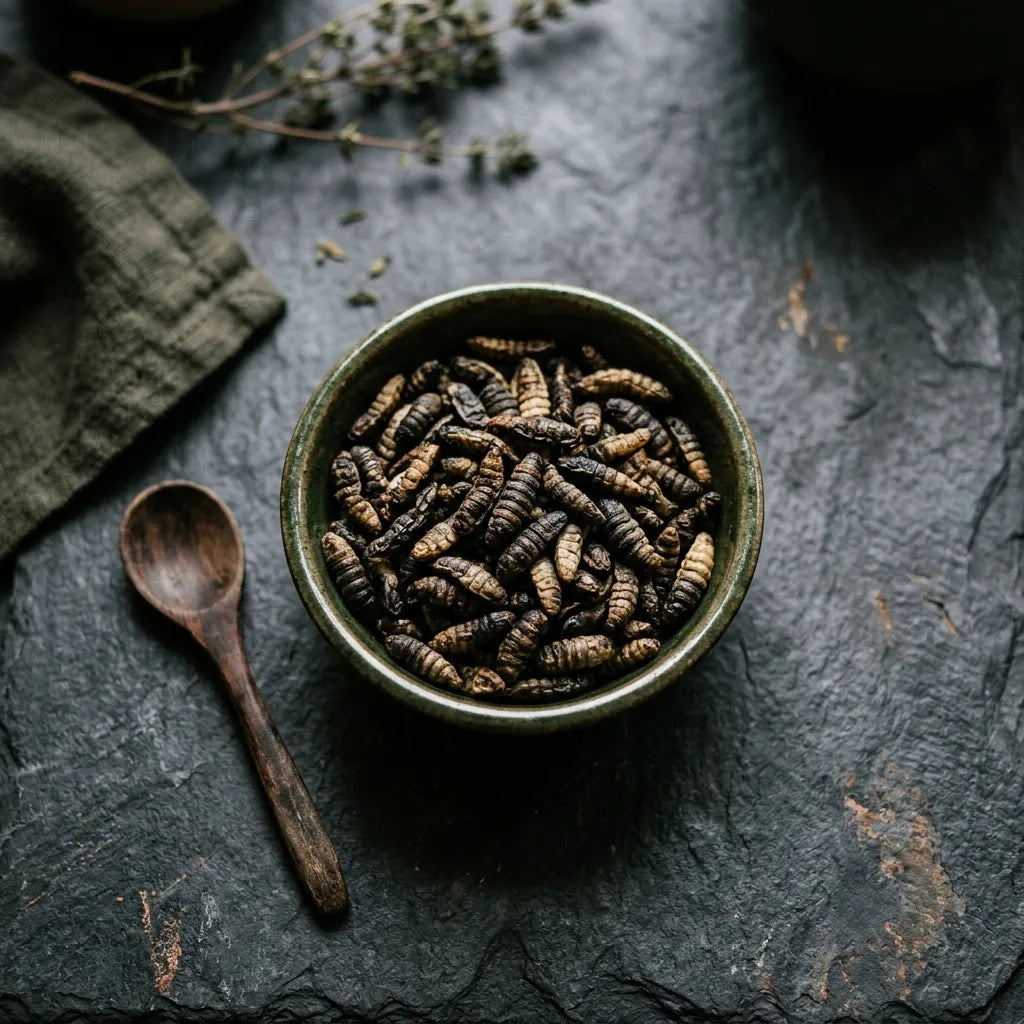 Insektenprotein als Zutat der Rezeptur Insekt & Süßkartoffel
